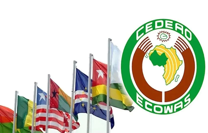 flags of countries in ECOWAS